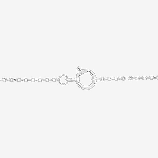 Yes, Please! (G, Si1-Si2) Womens 1/6 CT. T.W. Lab Grown White Diamond Sterling Silver 18 Inch Pendant Necklace