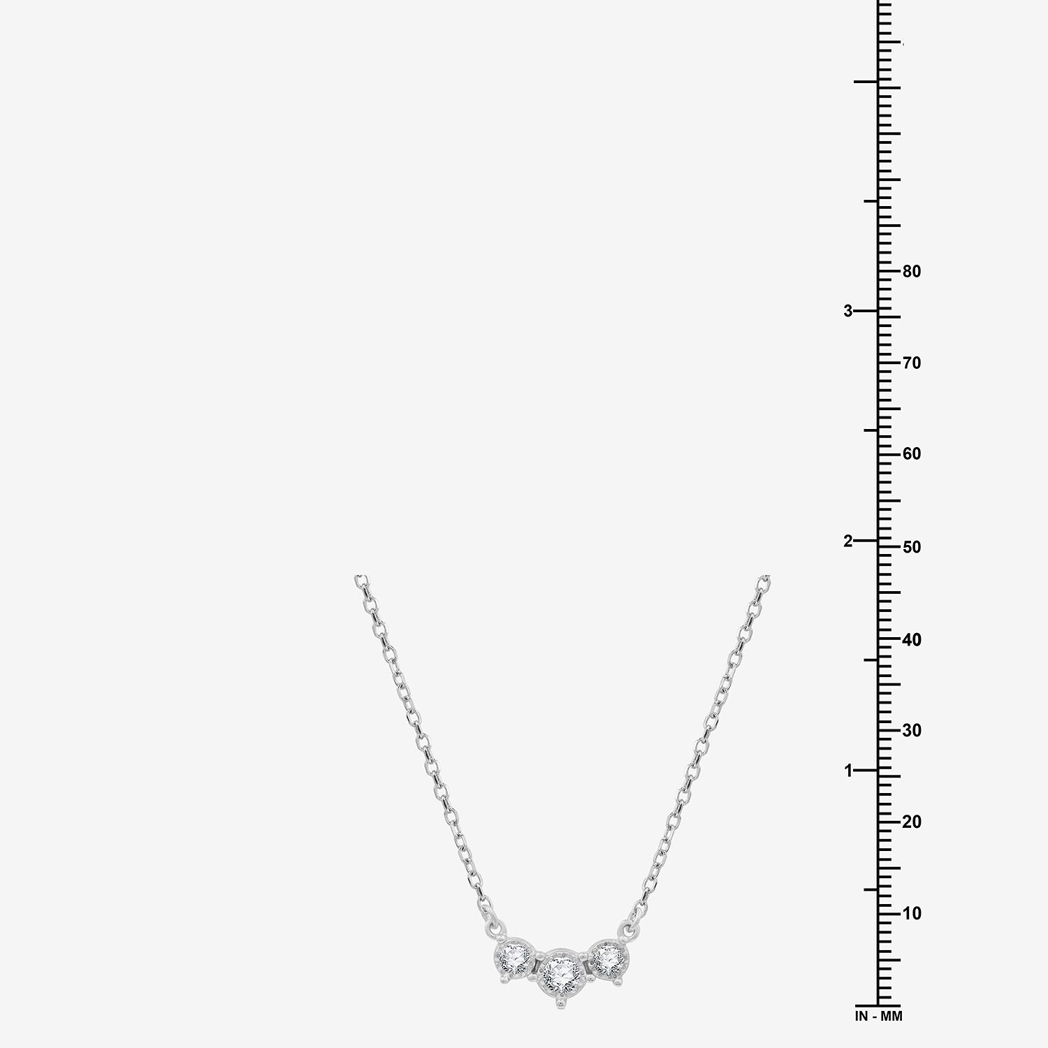 Yes, Please! (G, Si1-Si2) Womens 1/6 CT. T.W. Lab Grown White Diamond Sterling Silver 18 Inch Pendant Necklace