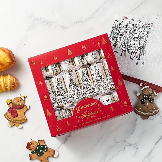 Glitzhome Christmas Tree Party Cracker Party Favor Kit