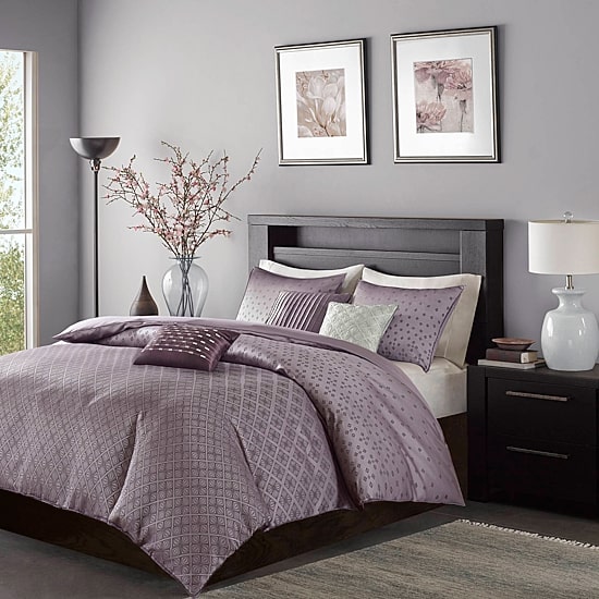 Madison Park Morris Polyester  6-pc. Jacquard Duvet Cover Set