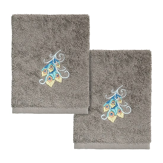 Linum Home Textiles Penelope 2-pc. Embellished Washcloth