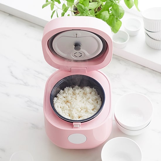 GreenLife Healthy Ceramic Nonstick 4-Cup Rice Cooker, PFAS-Free, Dishwasher Safe Parts