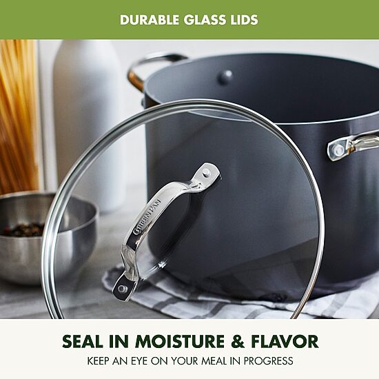 GreenPan Valencia Pro Ceramic Non-Stick 8-qt. Stockpot with Lid