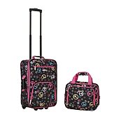 Rockland Fashion Pint Animal Print 4-pc. Softside Luggage Set