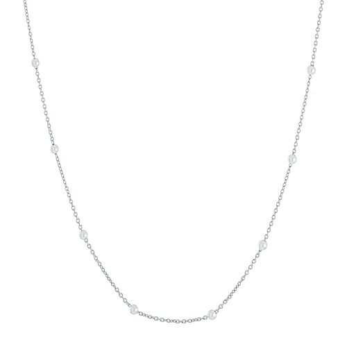 Silver Treasures Made in Italy Sterling Silver 16"- 30" Chain Necklace, One Size