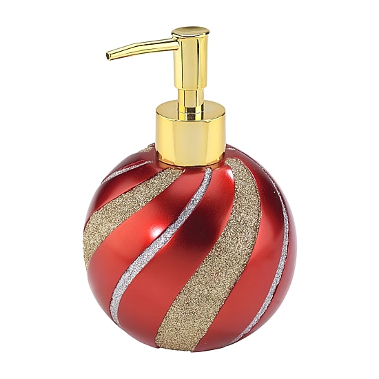Avanti Red Ornament Soap Dispenser