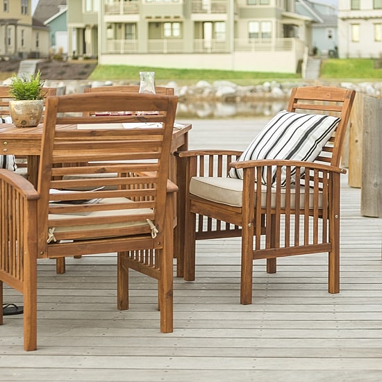 Walker Edison Willard Patio Collection 7-pc. Weather Resistant Dining Set