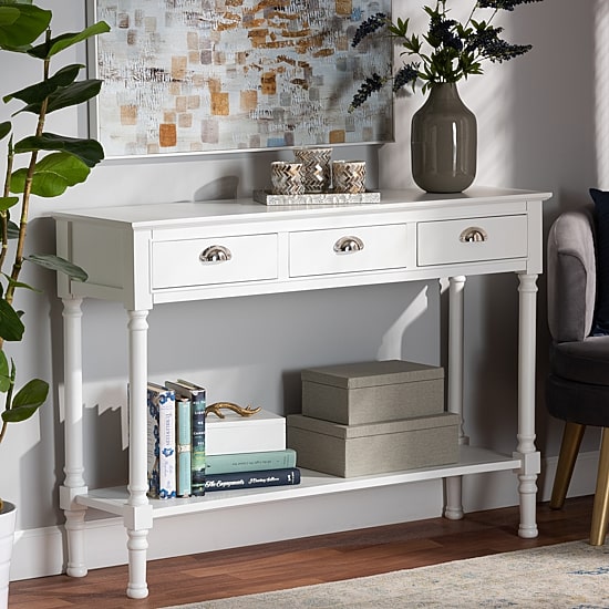 Garvey Living Room Collection 3-Drawer Console Table