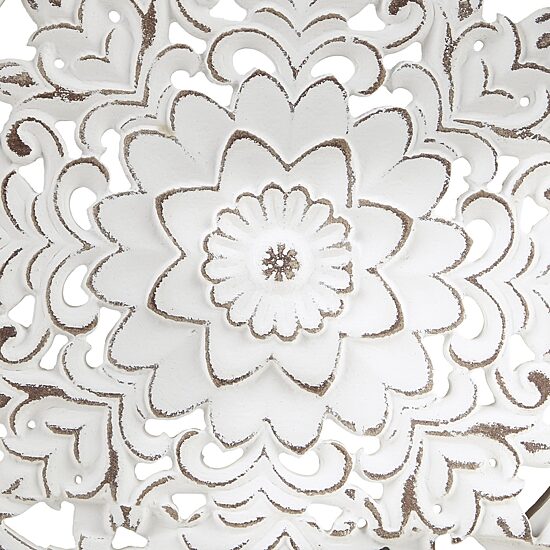 Madison Park Medallion White Floral Carved Wood 3-pc. Framed Wall Art Set