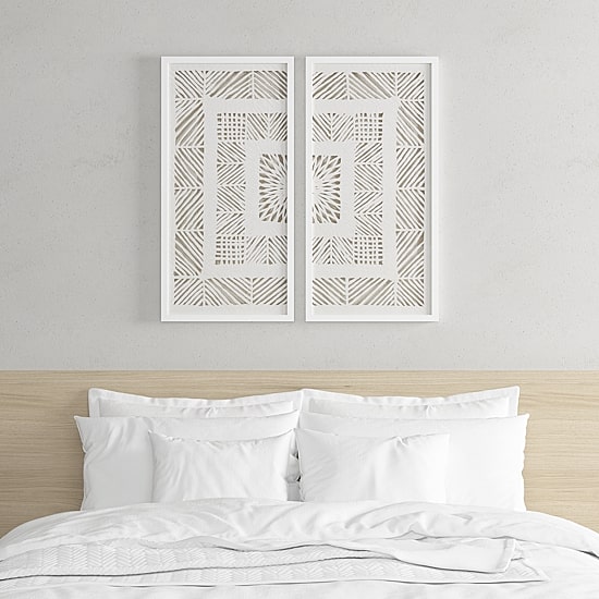 Madison Park Tala Rice Paper Panel Shadowbox 2-pc. Framed Wall Art Set