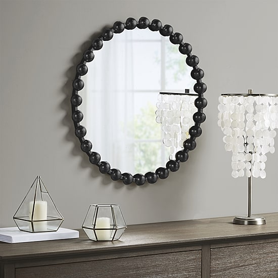 Madison Park Signature Round Marlowe Wall Mount Round Wall Mirror