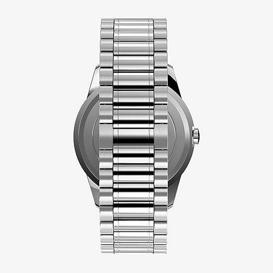 Timex Mens Silver Tone Stainless Steel Expansion Watch Twg027900jt