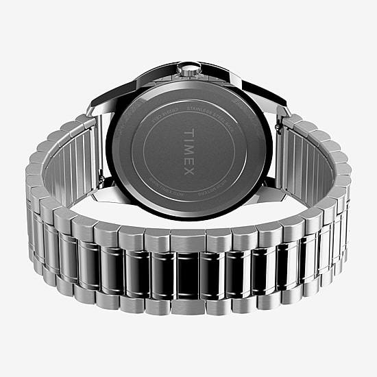 Timex Mens Silver Tone Stainless Steel Expansion Watch Twg027900jt