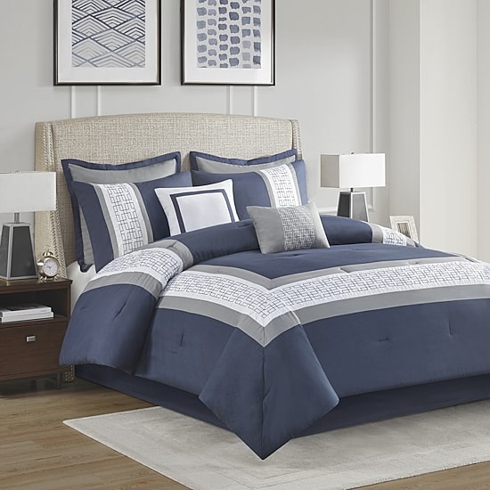 510 Design Kingwood 8-pc. Midweight Embroidered Comforter Set