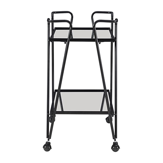 Hera Glass-Top Bar Cart