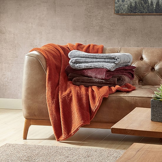 Eddie Bauer Corduroy Washable Lightweight Throw