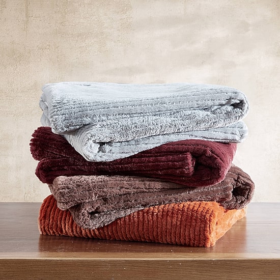 Eddie Bauer Corduroy Washable Lightweight Throw
