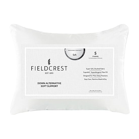 Fieldcrest Down Alternative Soft Support Standard Pillow