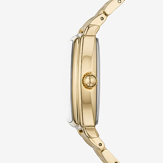 Relic By Fossil Mens Gold Tone Bracelet Watch Zr34658