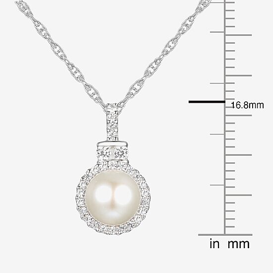 Womens Dyed White Cultured Freshwater Pearl Sterling Silver 2-pc. Jewelry Set