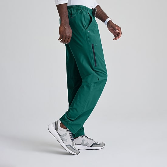 Barco One 0217 Amplify 7-Pocket Zip-Fly Mens Big and Tall Tag Free Stretch Fabric Moisture Wicking Scrub Pant