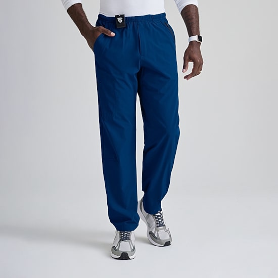 Barco One 0217 Amplify 7-Pocket Zip-Fly Mens Tag Free Stretch Fabric Moisture Wicking Scrub Pant