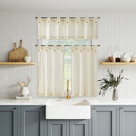 Archaeo Boulder Tab Top Tailored Valance