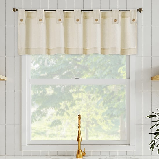 Archaeo Boulder Tab Top Tailored Valance