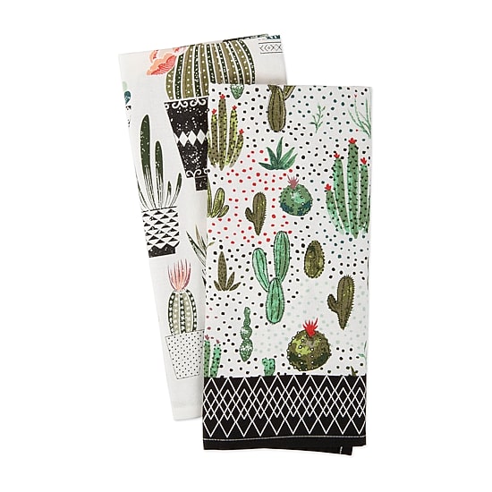 Design Imports Print 2-pc. Dish Cloth Set