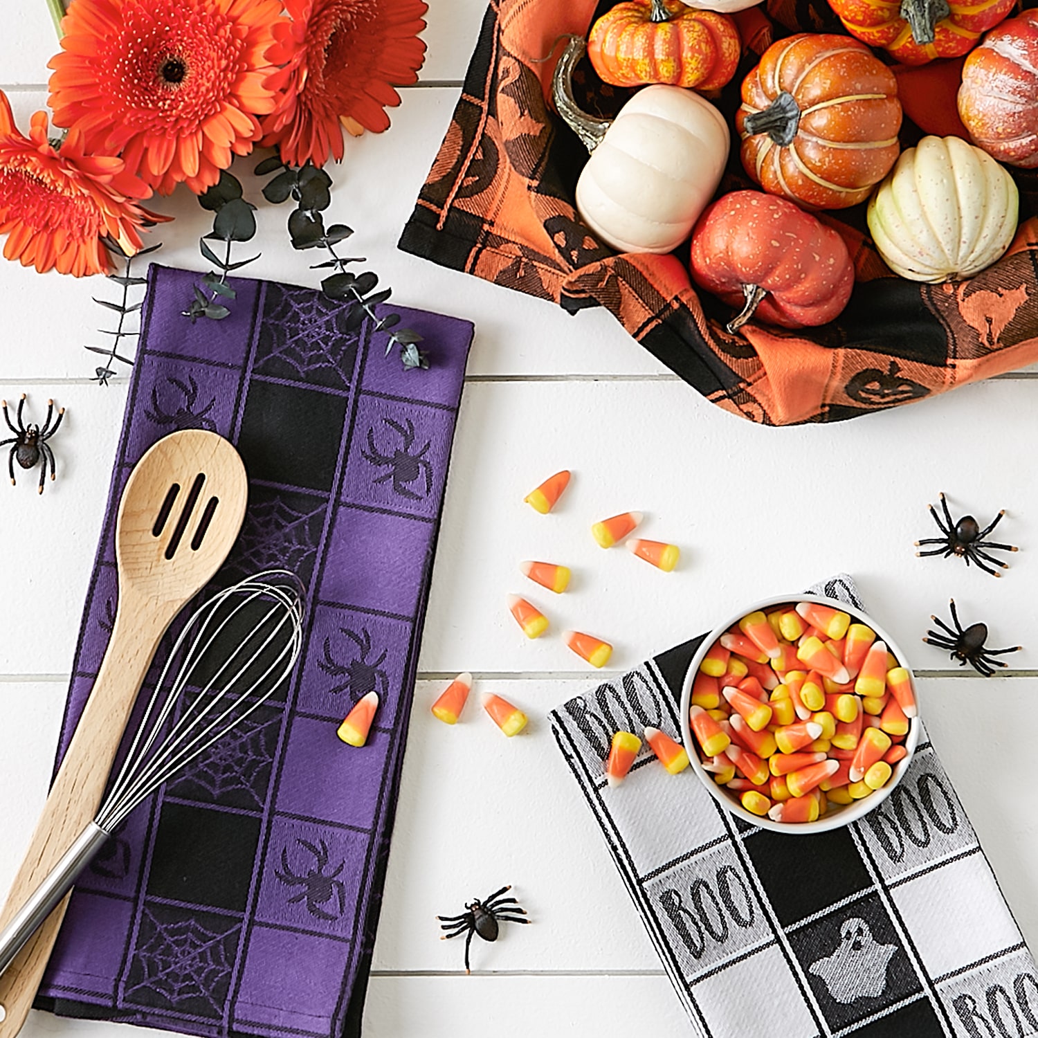 Design Imports Halloween Woven 3-pc. Dish Cloth Set