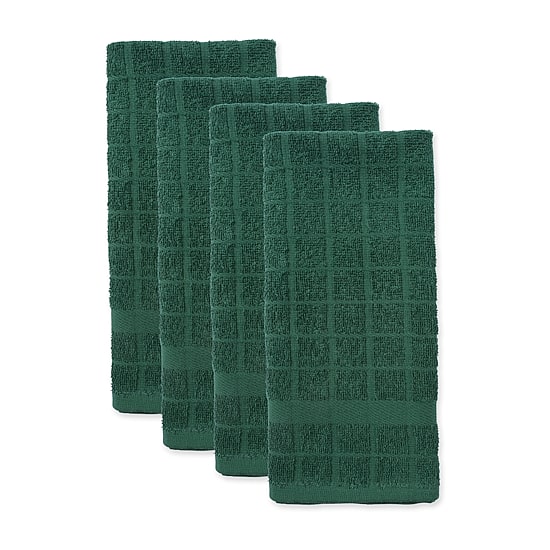 Design Imports Windowpane 4-pc. Terry Dish Cloth Set