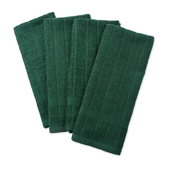 Design Imports Windowpane 4-pc. Terry Dish Cloth Set