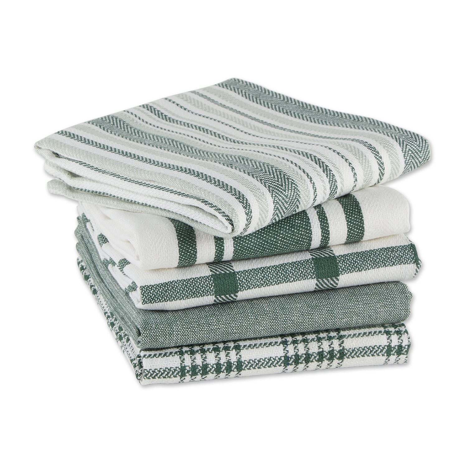 Design Imports 5-pc. Assorted Woven Dish Cloth Set