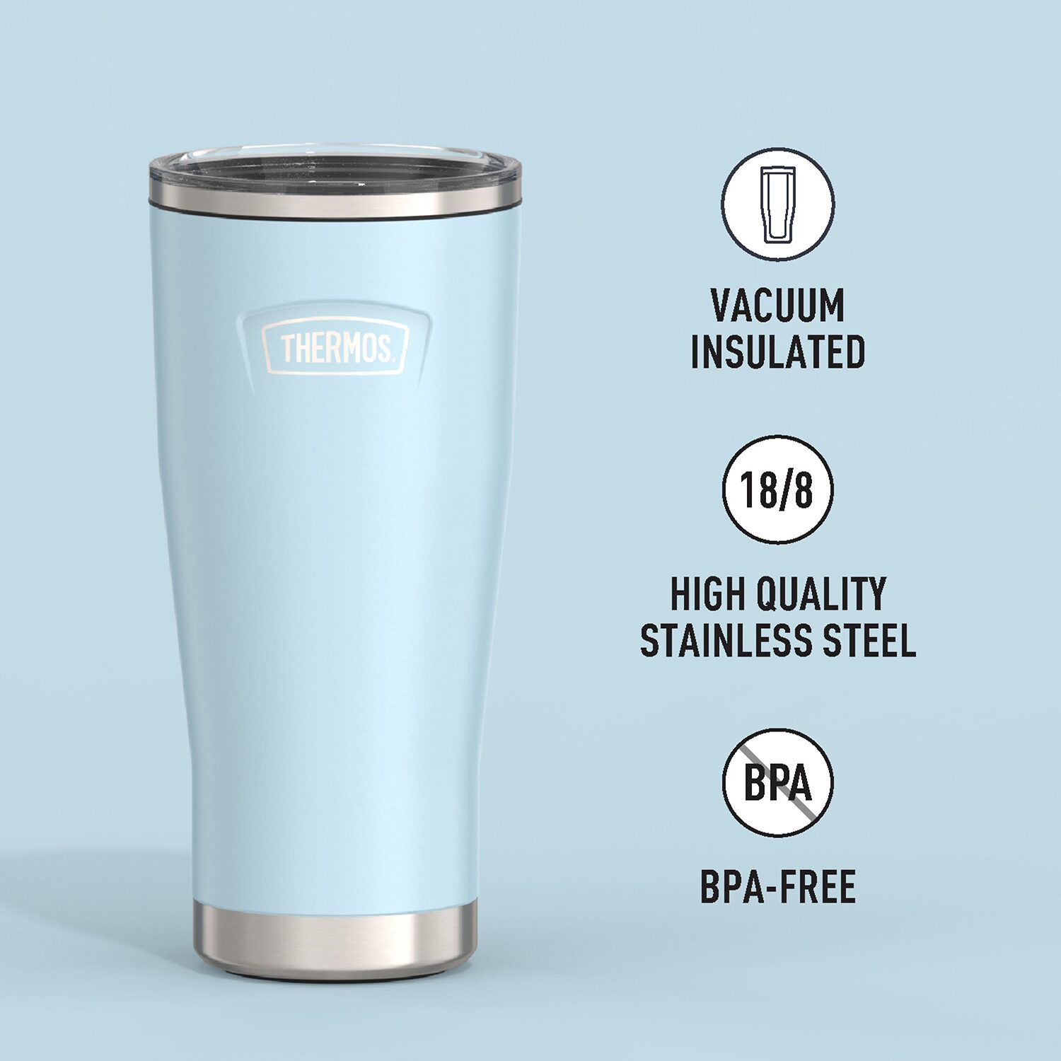 Thermos Stainless Steel Cold Cup with Side Lock Water Bottle