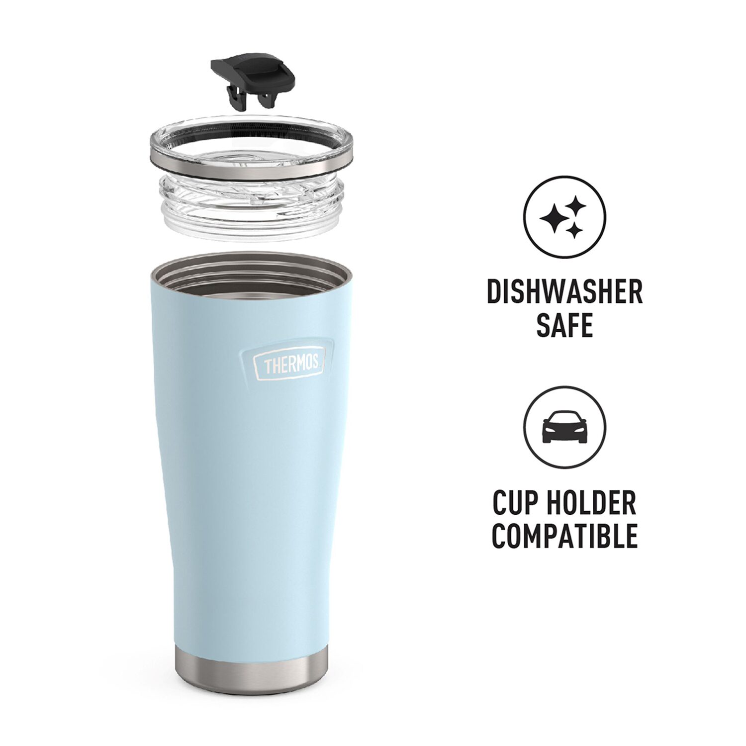 Thermos Stainless Steel Cold Cup with Side Lock Water Bottle