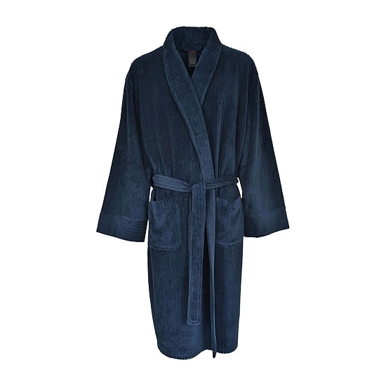 Hanes Mens Knee Length Long Sleeve Robe