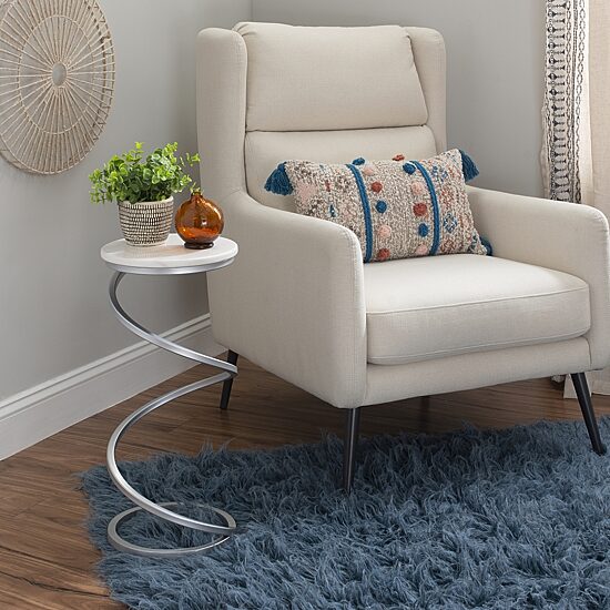 Linon Brien Metal End Table Side Table