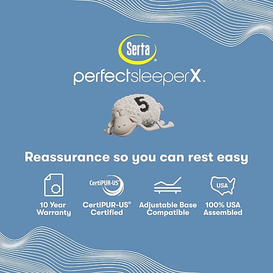 Serta Perfect Sleeper X Quilted Hybrid Excelled 13.75" Extra Firm Tight Top - Mattress + Box Spring