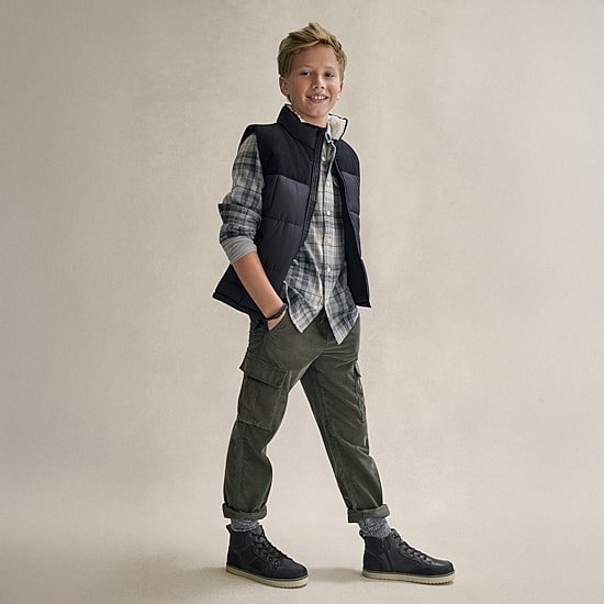 Thereabouts Little & Big Kid Boys Long Sleeve Regular Fit Flannel Shirt