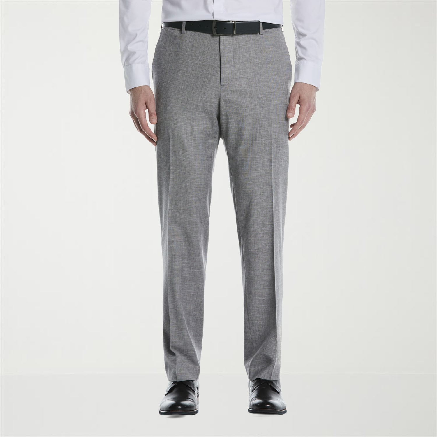 Savane Sharkskin Mens Straight Fit Flat Front Pant