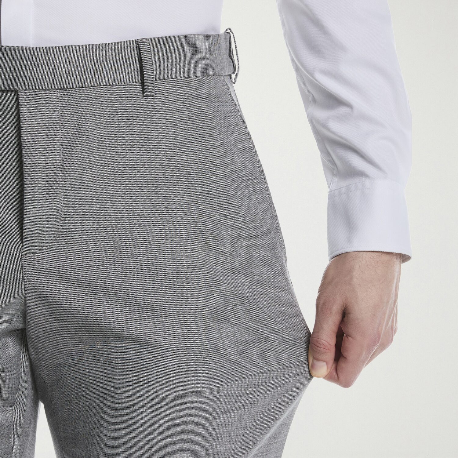 Savane Sharkskin Mens Straight Fit Flat Front Pant