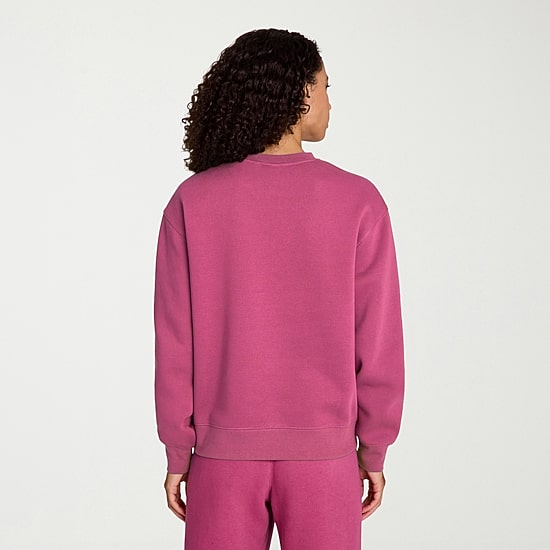 Reebok Womens Crew Neck Long Sleeve Fleece Sweatshirt