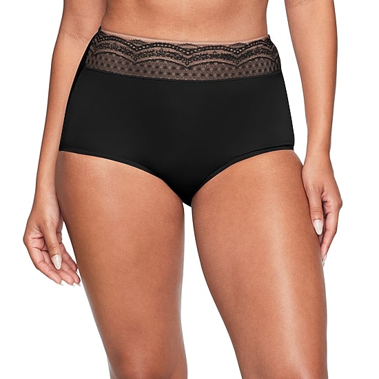 Warners® No Pinching No Problems® Dig-Free Comfort Waist with Lace Microfiber Brief RS7401P