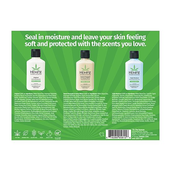 Hempz Tis The Season Mini Moisturizing Lotions Gift Set