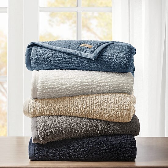 Woolrich Burlington Soild Berber Brushed Blanket
