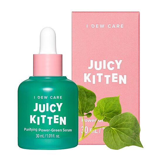 I Dew Care Juicy Kitten: Purifying Green Serum Face Treatment