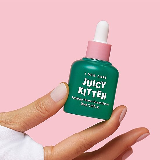 I Dew Care Juicy Kitten: Purifying Green Serum Face Treatment