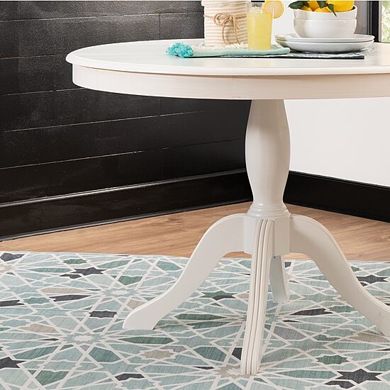 Linon Newbern Round Wood-Top Dining Table