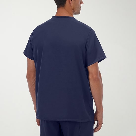 Fundamentals By White Swan 14900 1-Pocket Unisex Adult Big and Tall V Neck Short Sleeve Scrub Top