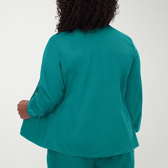 Fundamentals By White Swan 14740 Warm-Up Womens Plus Scrub Jackets